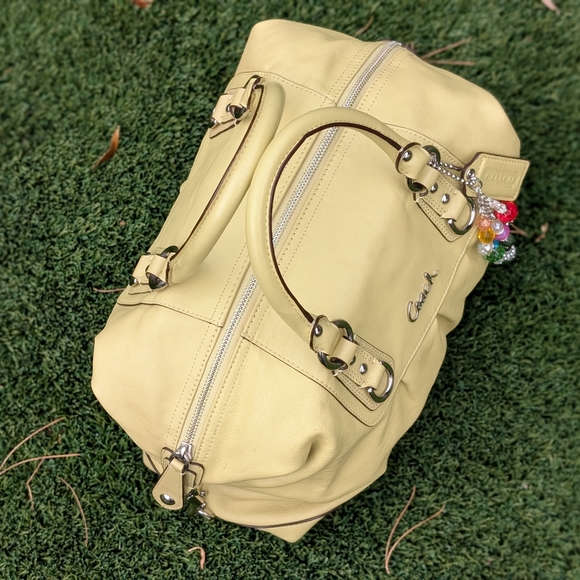 Coach LRG Vintage Ashley Convertible satchel handbag Shoulder purse 15447 Celery - Picture 12 of 14